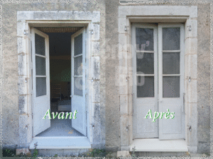 Encadrement de porte à Brouchaud